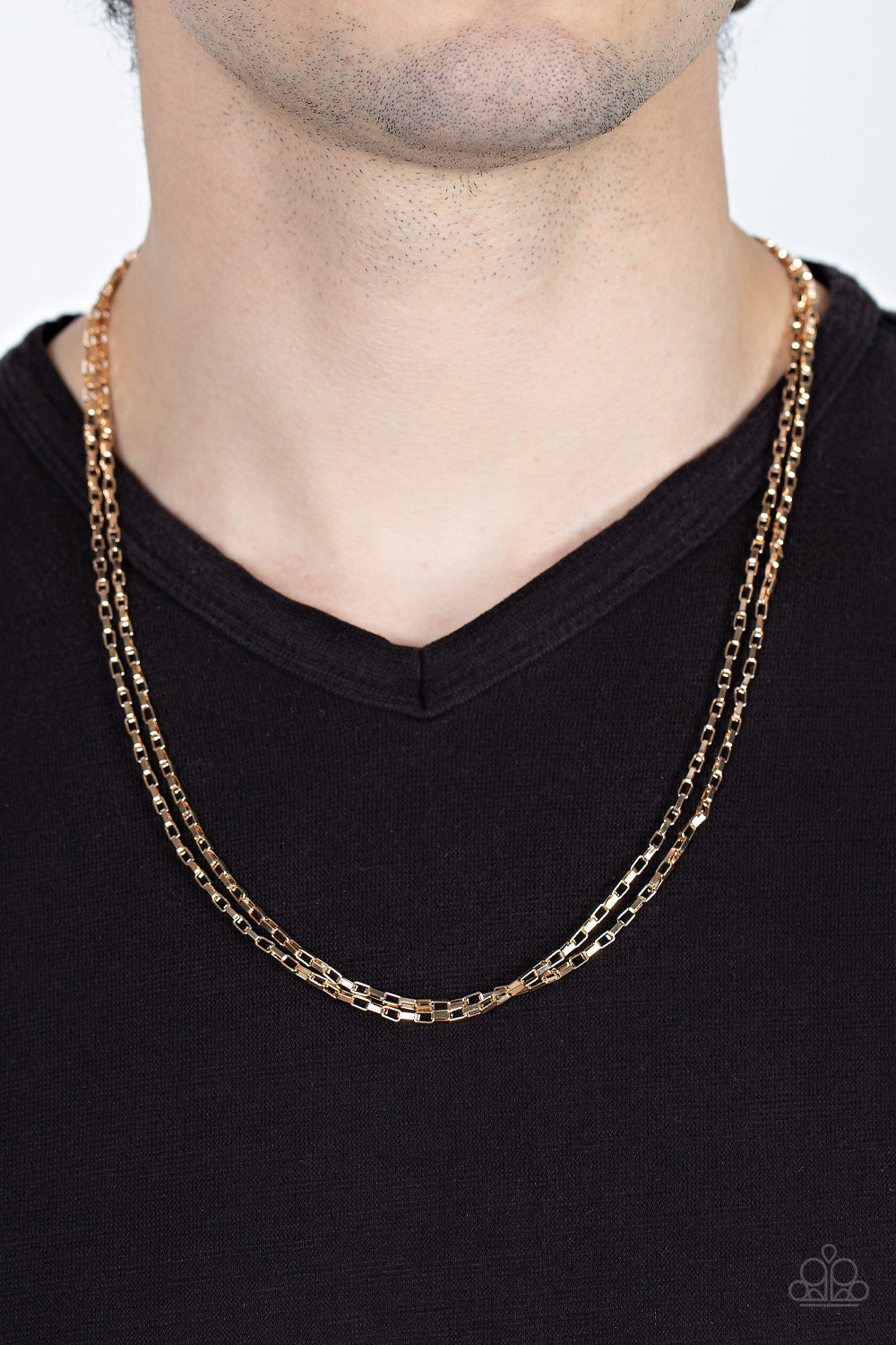 Dead Heat - gold - Paparazzi MENS necklace – JewelryBlingThing