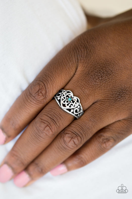 Dearly Beloved - blue - Paparazzi ring