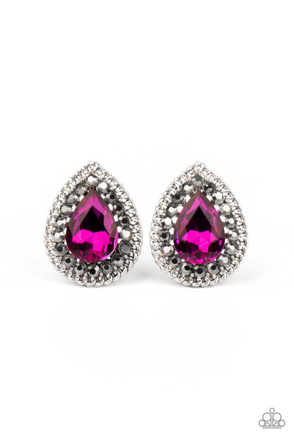 Debutante Debut - pink - Paparazzi earrings