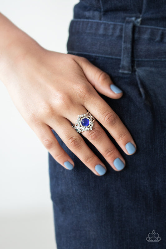 Decadently Dreamy - blue - Paparazzi ring