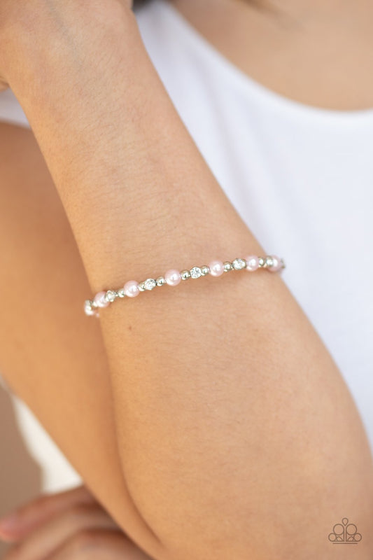 Decadently Dainty-pink-Paparazzi bracelet