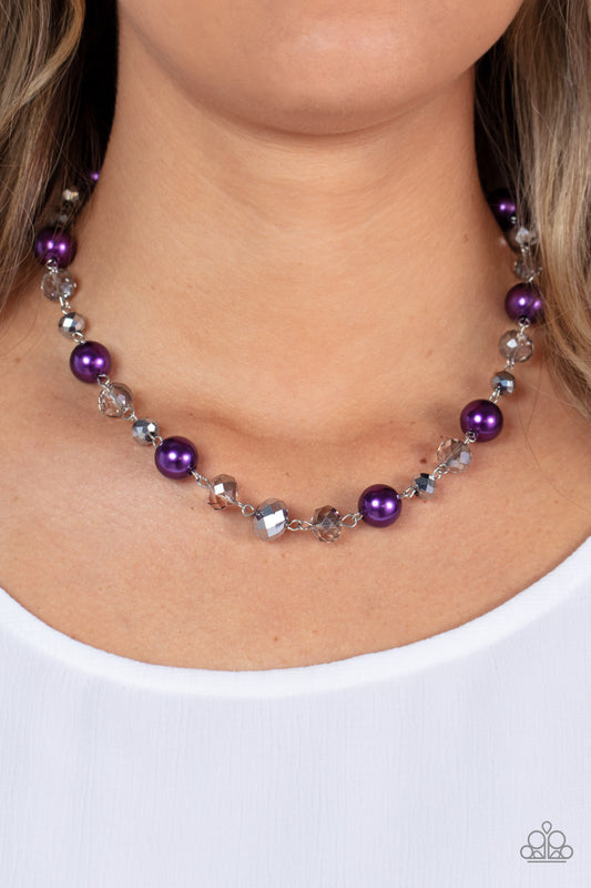 Decked Out Dazzle - purple - Paparazzi necklace