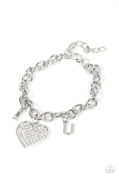 Declaration of Love - white - Paparazzi bracelet