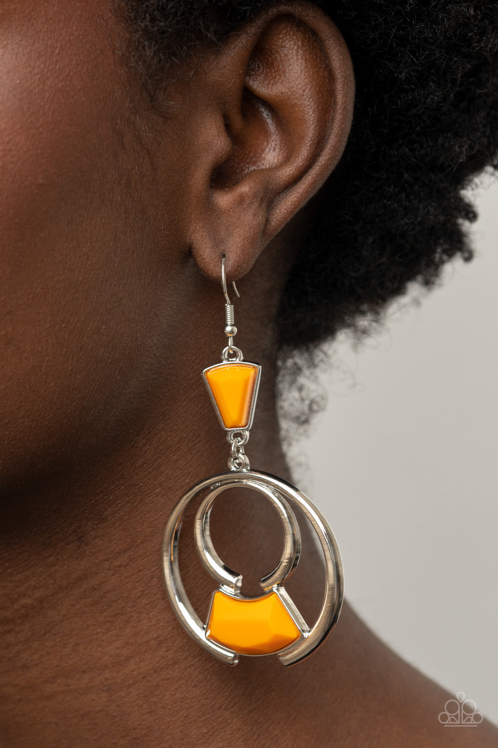 Deco Dancing - orange - Paparazzi earrings