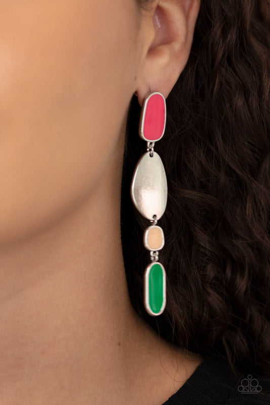 Deco By Design - multi - Paparazzi earrings