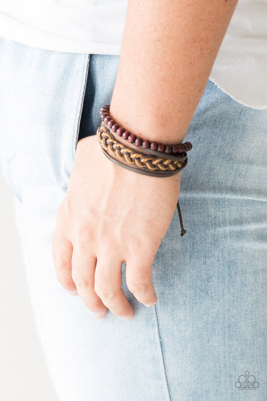 Deep Sea Sinker - brown - Paparazzi bracelet