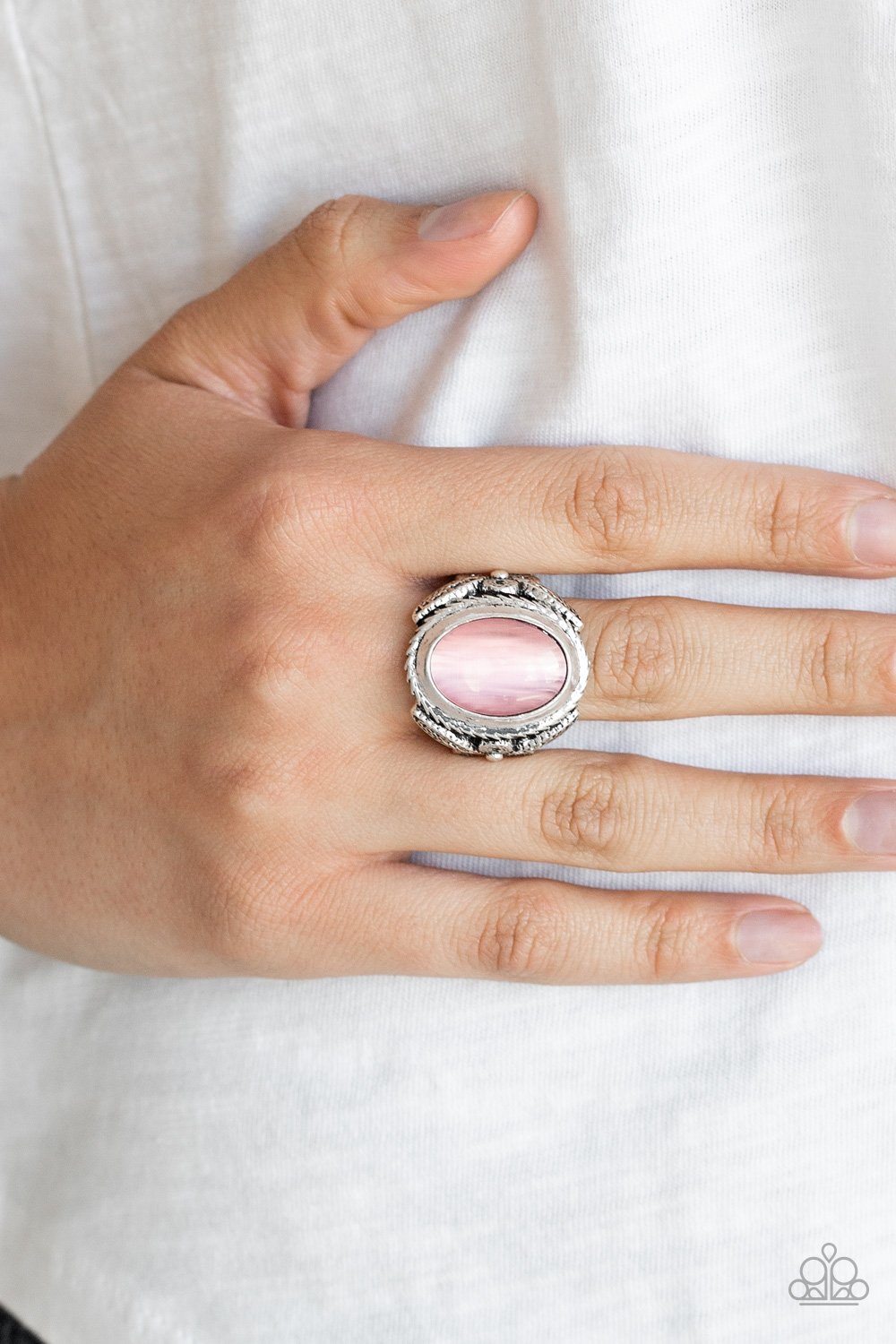 Deep Freeze-pink-Paparazzi ring