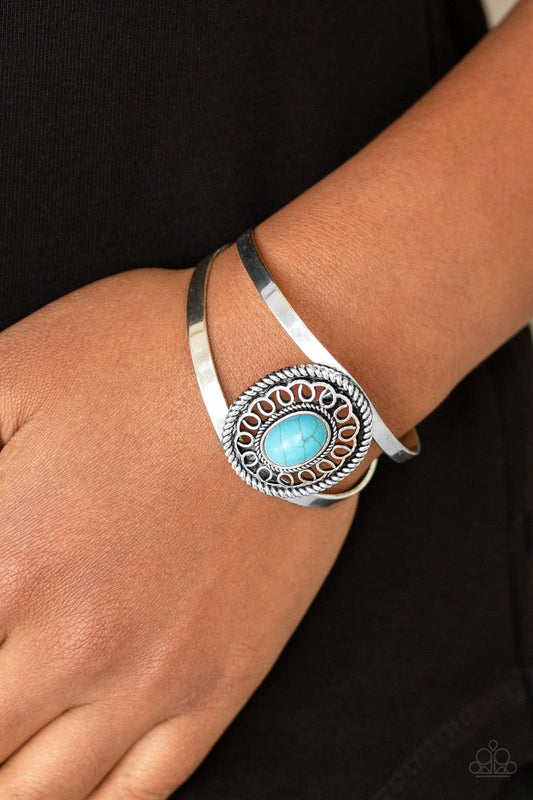 Deep in the Tumbleweeds-blue-Paparazzi bracelet