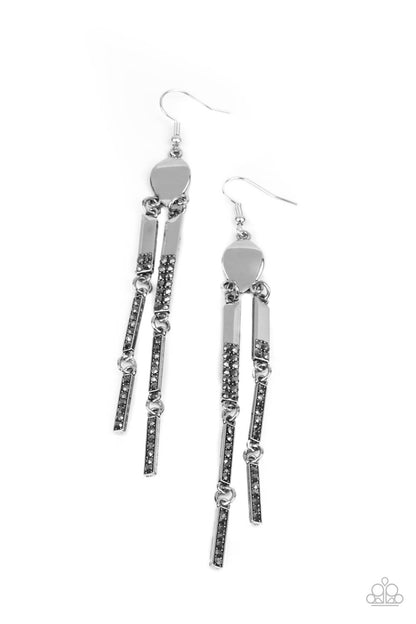 Defined Dazzle - silver - Paparazzi earrings