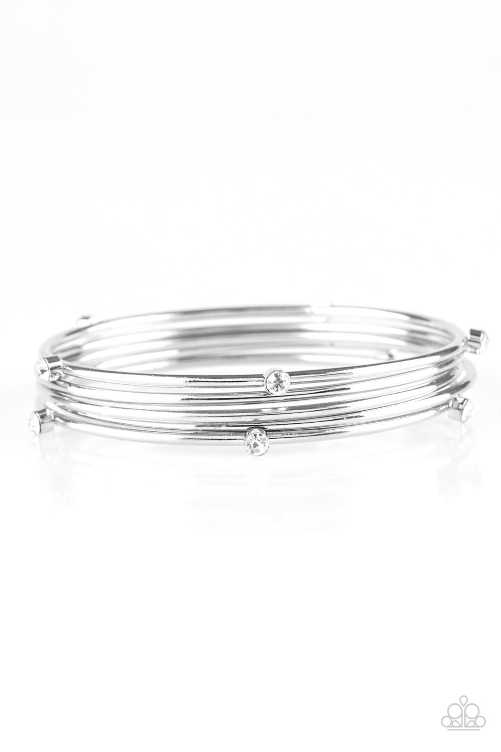 Delicate Decadence - white - Paparazzi bracelet – JewelryBlingThing