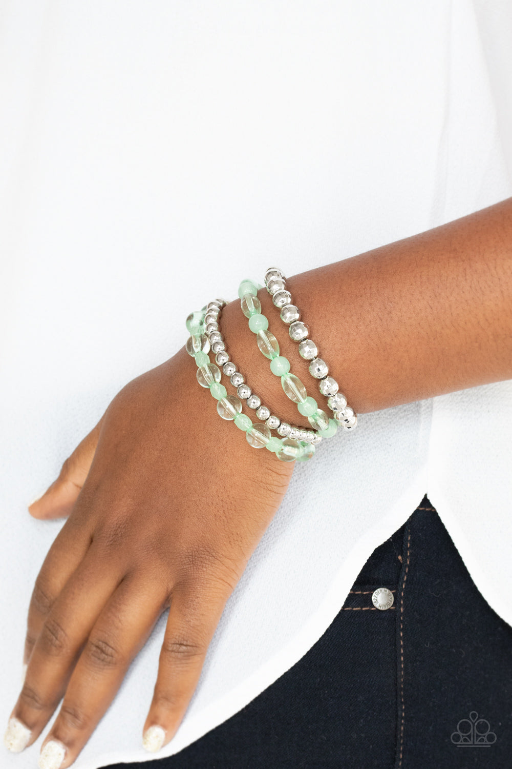 Delightfully Disco - green - Paparazzi bracelet