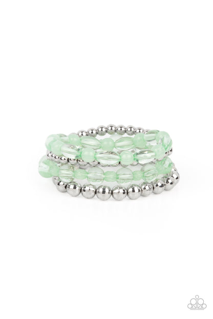 Delightfully Disco - green - Paparazzi bracelet