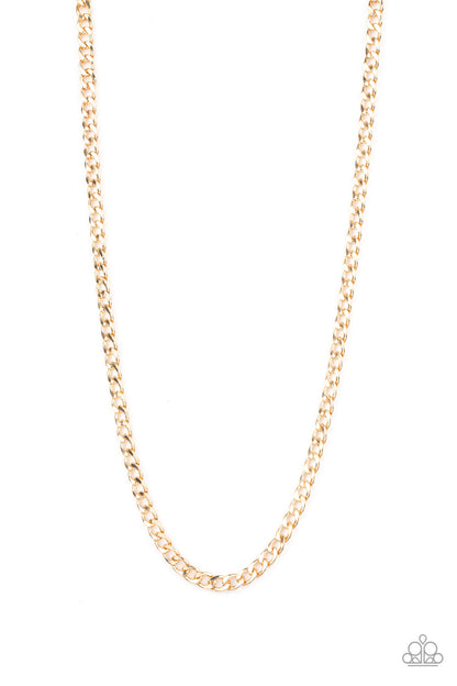 Delta - gold - Paparazzi MENS necklace