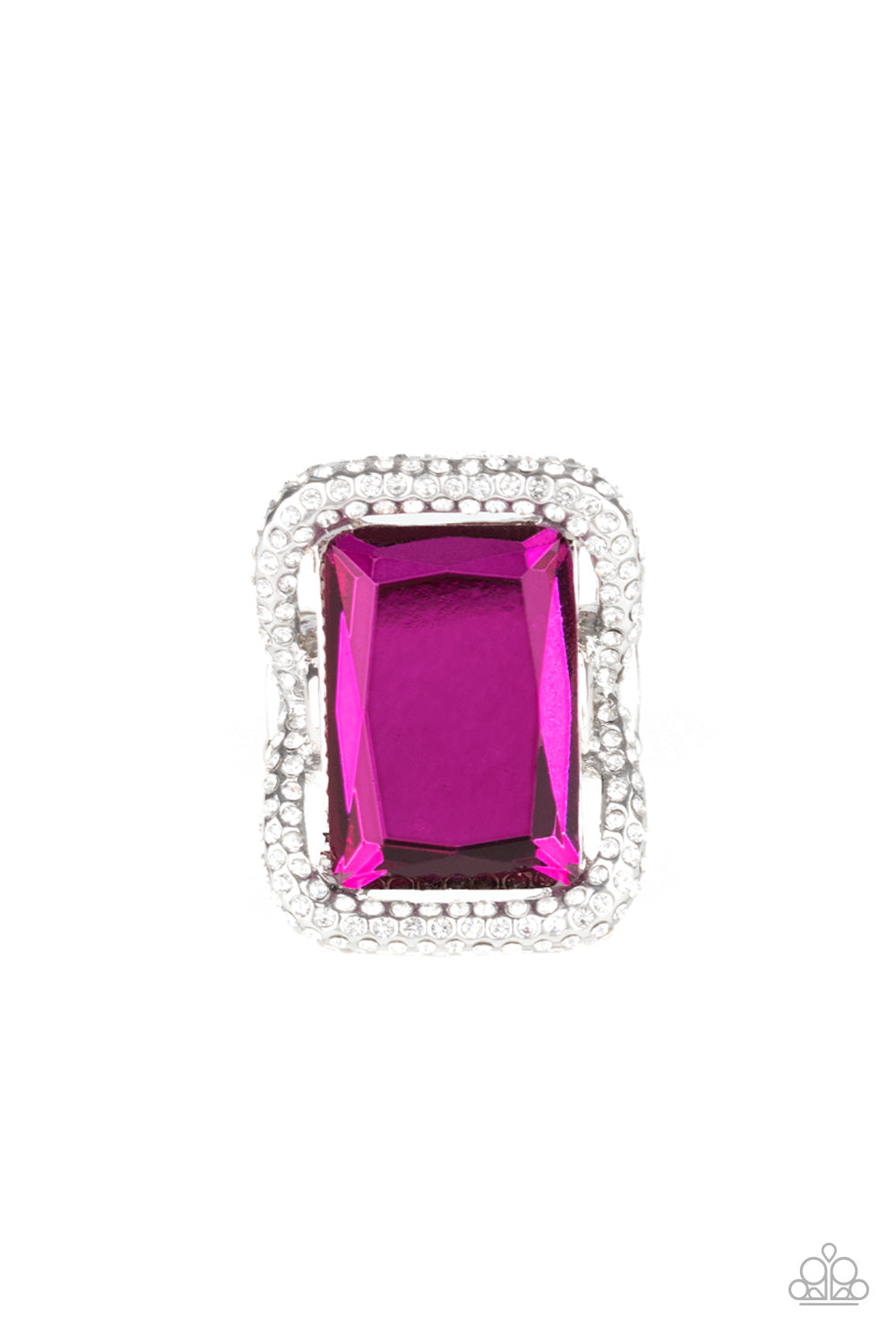 Deluxe Decadence - pink - Paparazzi ring