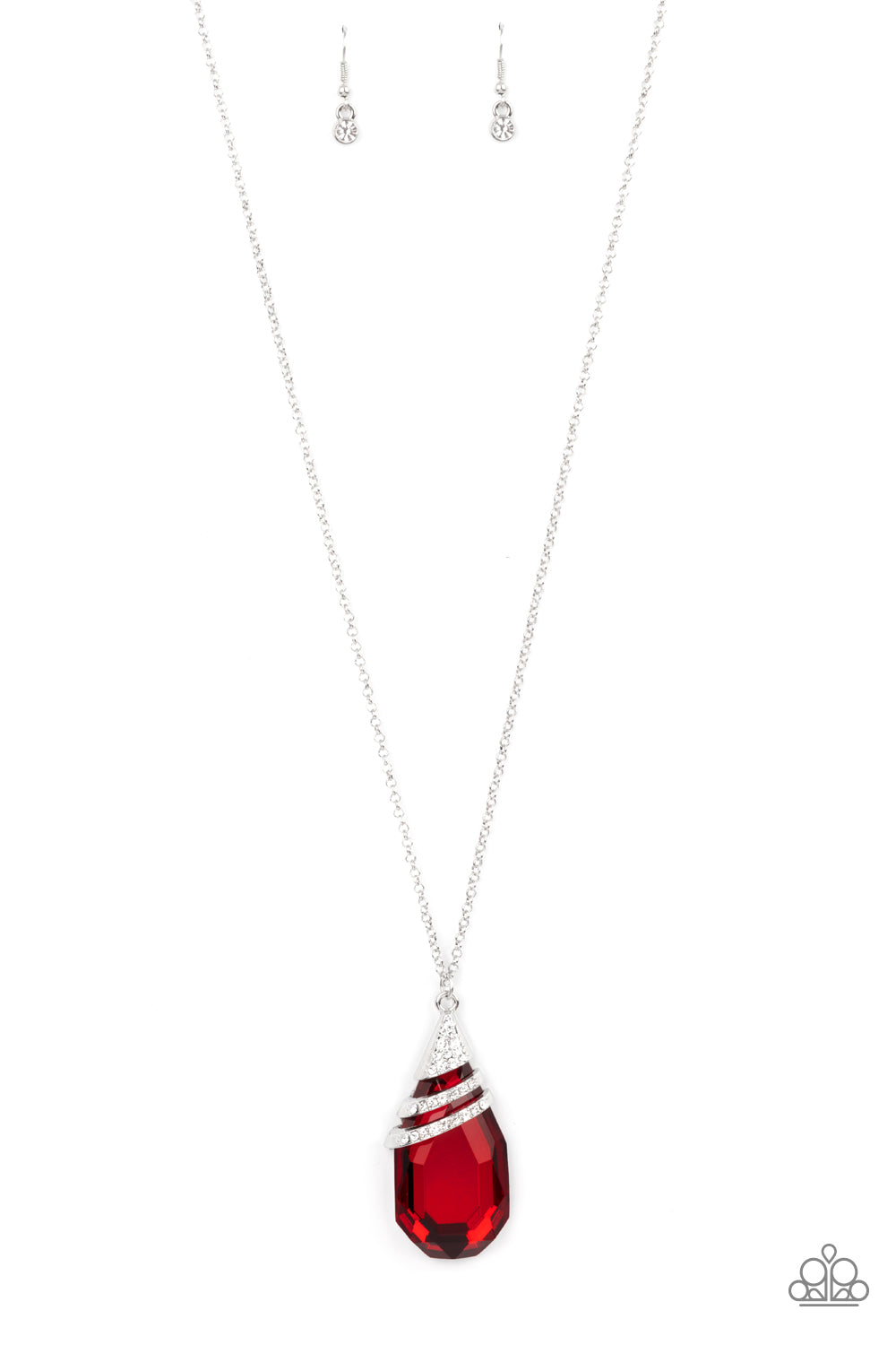 Paparazzi long 2024 red necklace