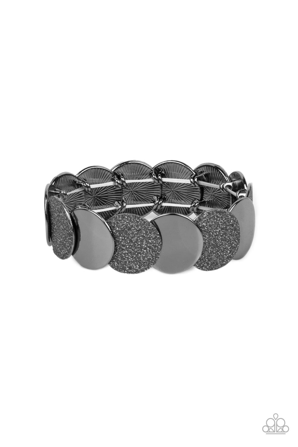 Demurely Disco - black - Paparazzi bracelet