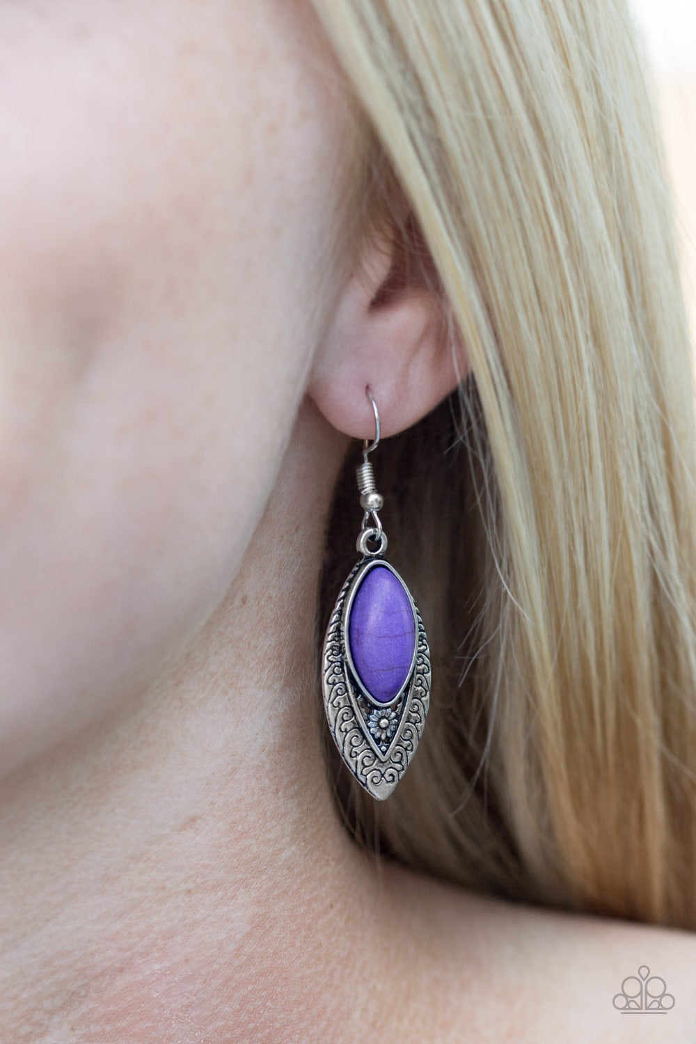 Desert Garden - purple - Paparazzi earrings