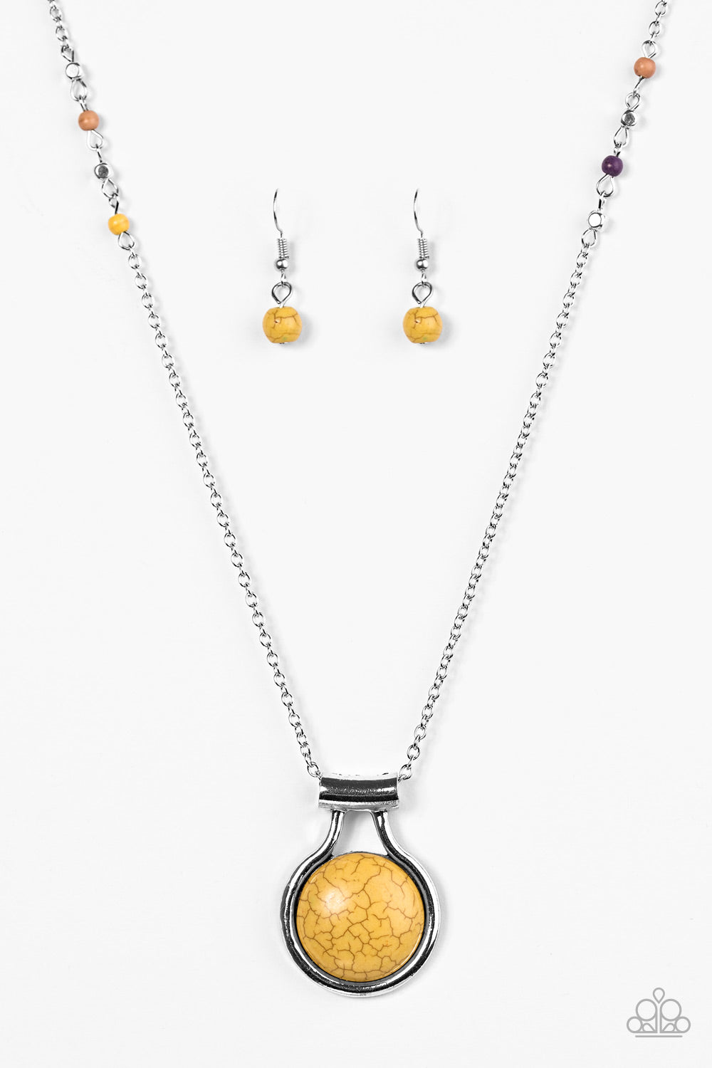 Desert Sandstone - Yellow - Paparazzi necklace