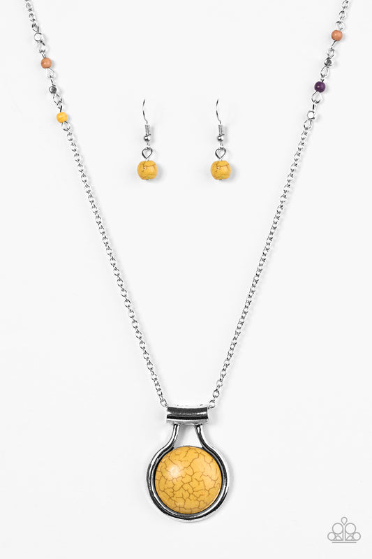Desert Sandstone - Yellow - Paparazzi necklace