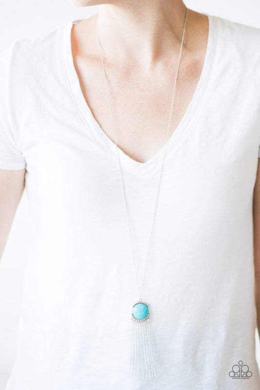 Desert Skies - Blue - Paparazzi necklace