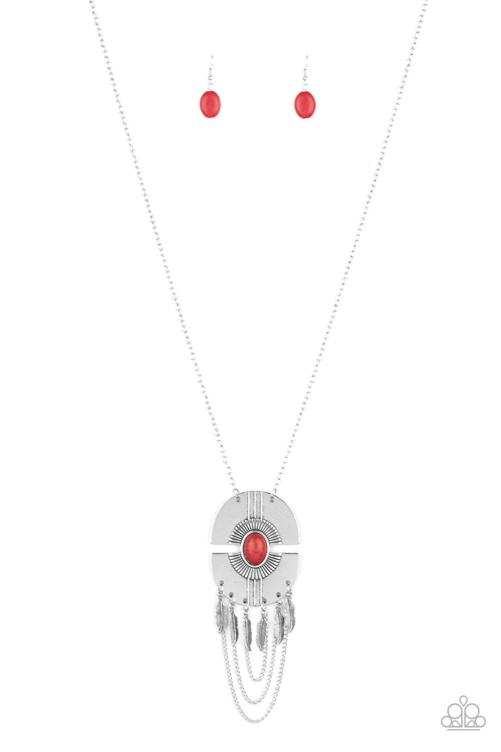 Desert Culture - red - Paparazzi necklace