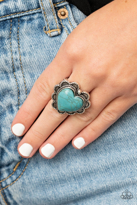 Desert Desire - blue - Paparazzi ring