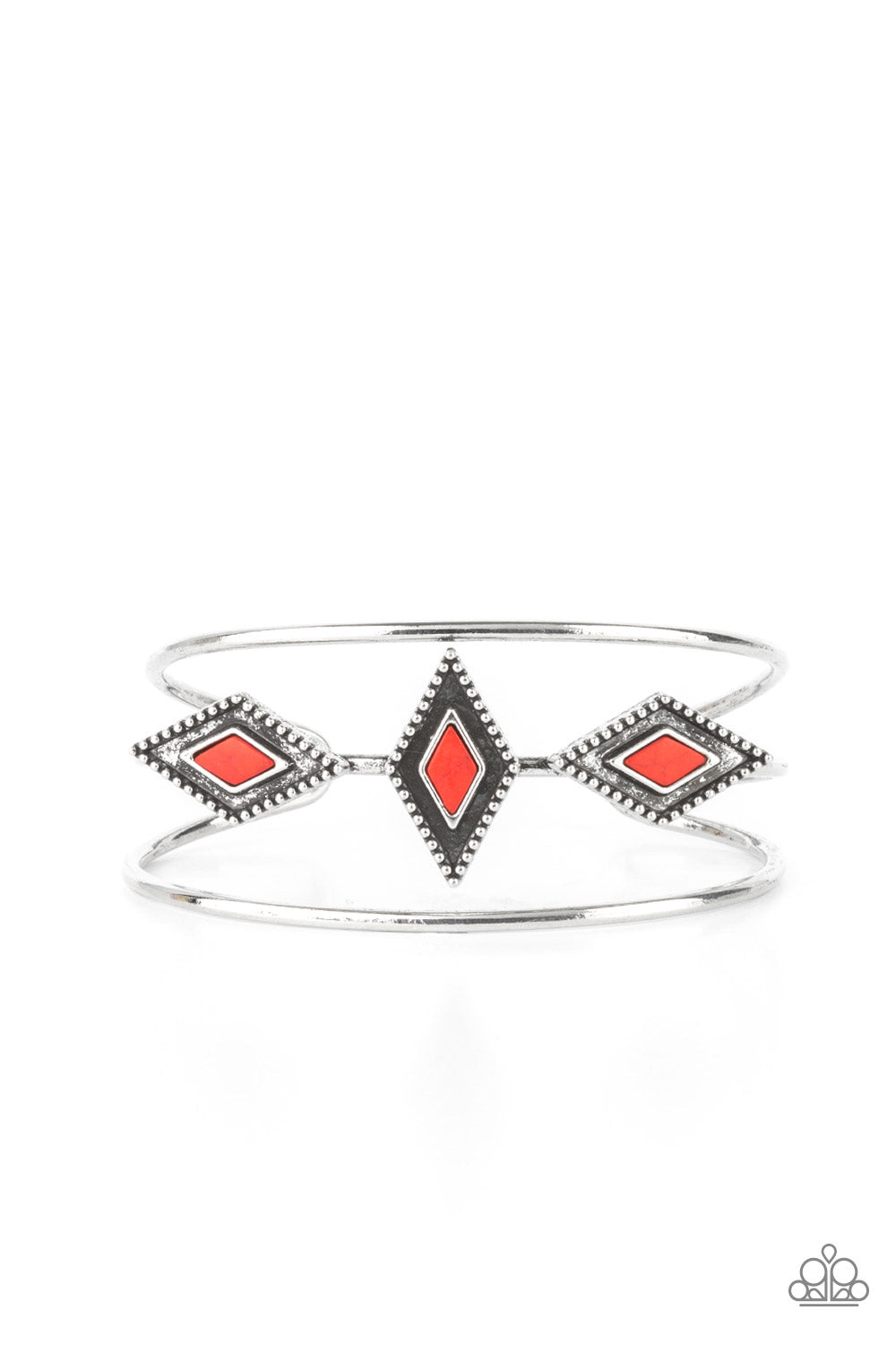 Desert Diamondback - red - Paparazzi bracelet