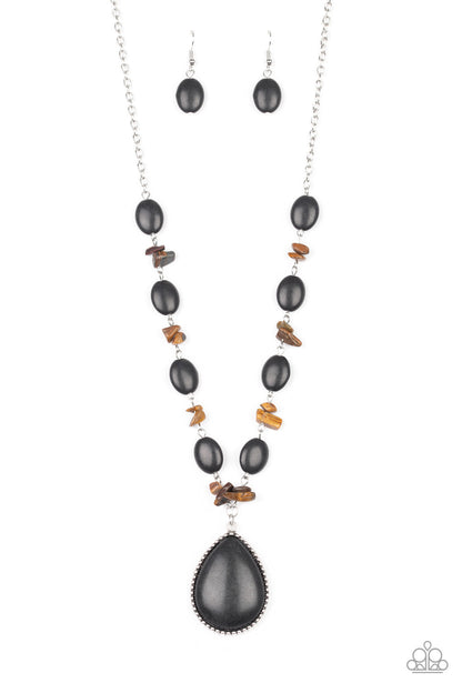 Desert Diva - black - Paparazzi necklace