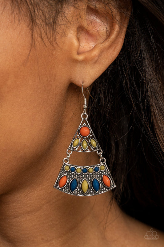 Desert Fiesta - multi - Paparazzi earrings