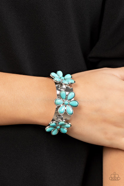 Desert Flower Patch - blue - Paparazzi bracelet