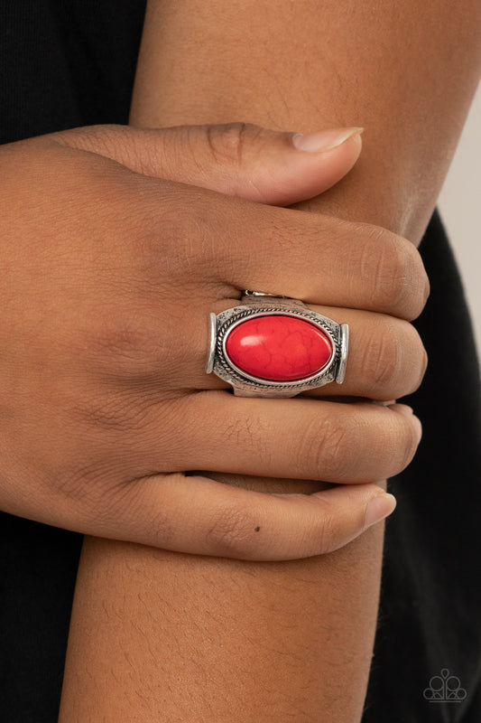 Desert Healer - red - Paparazzi ring