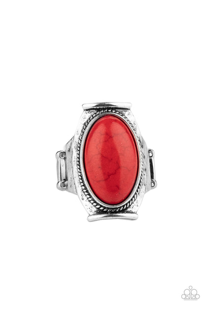 Desert Healer - red - Paparazzi ring