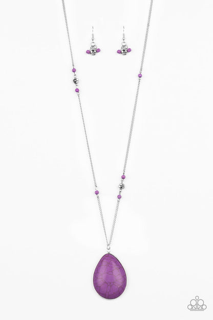 Desert Meadow - purple - Paparazzi necklace