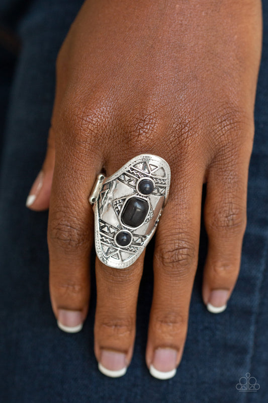 Desert Paint - black - Paparazzi ring