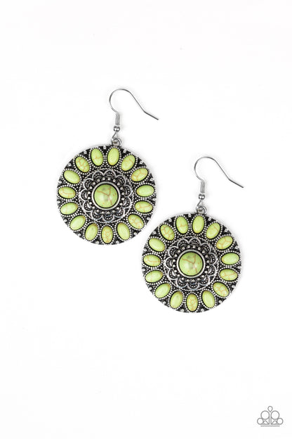Desert Palette - green - Paparazzi earrings