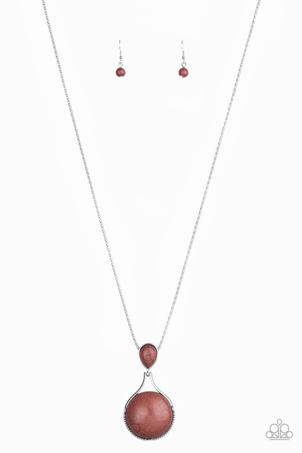 Desert Pools - brown - Paparazzi necklace