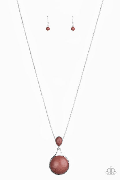 Desert Pools - brown - Paparazzi necklace