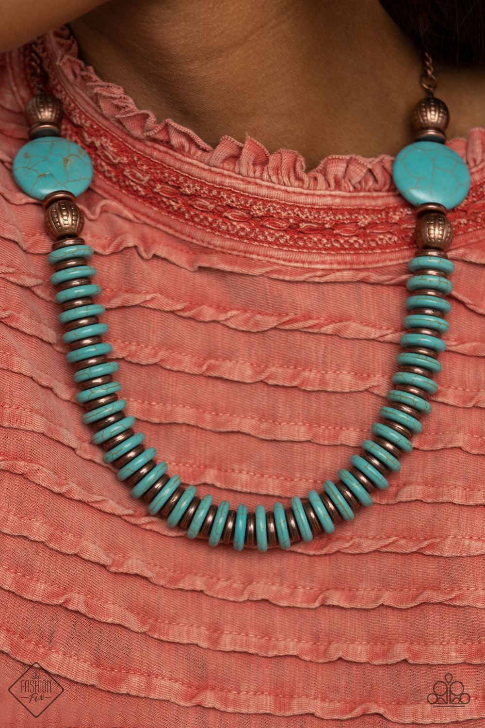Desert Revival - copper - Paparazzi necklace