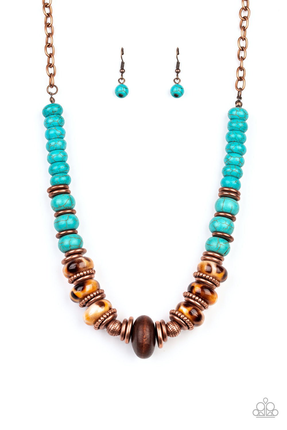 Desert Tranquility - copper - Paparazzi necklace