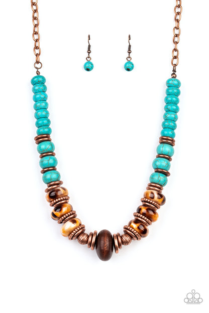 Desert Tranquility - copper - Paparazzi necklace