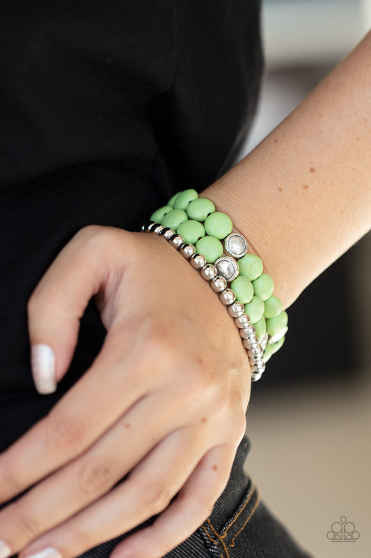Desert Verbena - green - Paparazzi bracelet