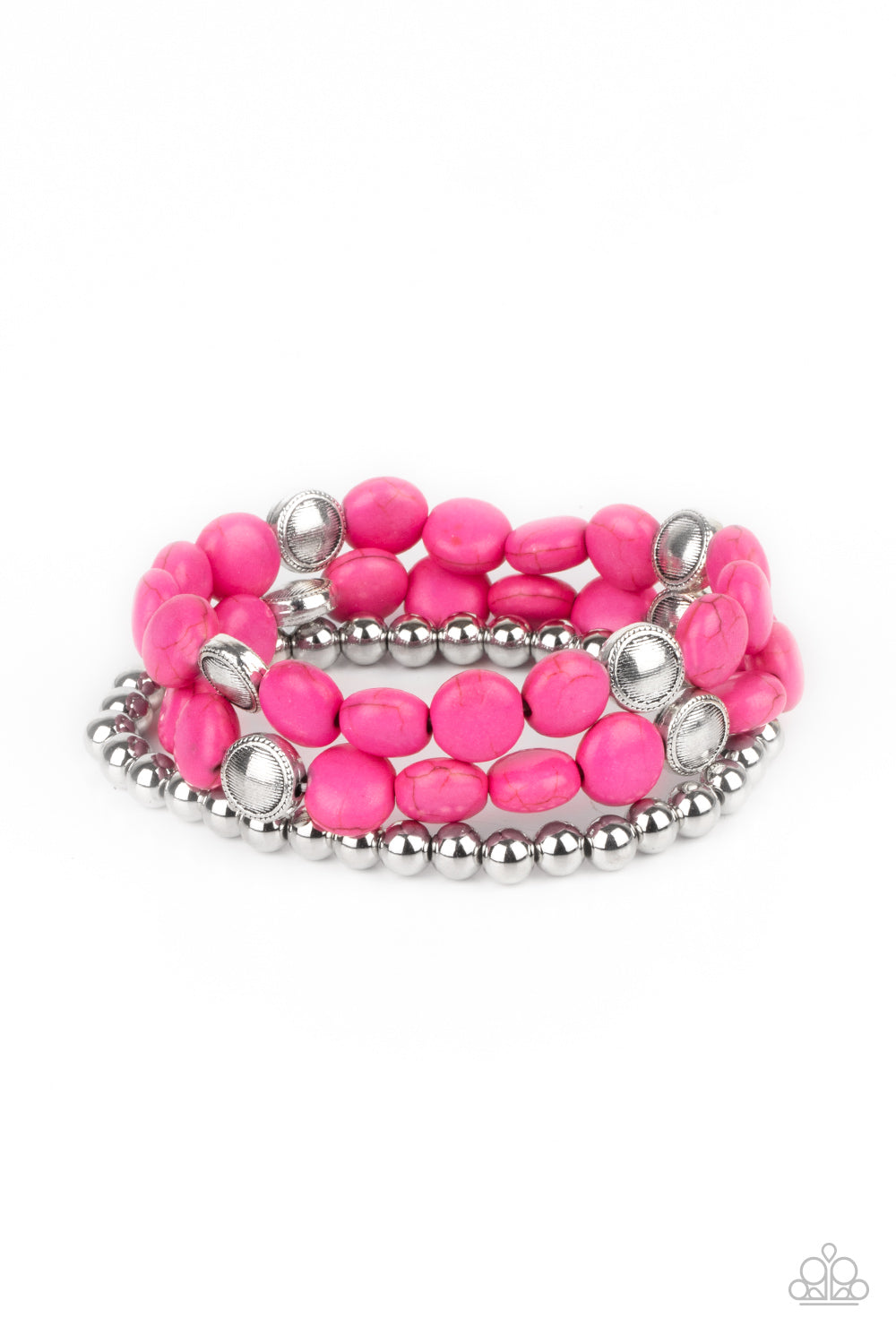 Desert Verbena - pink - Paparazzi bracelet