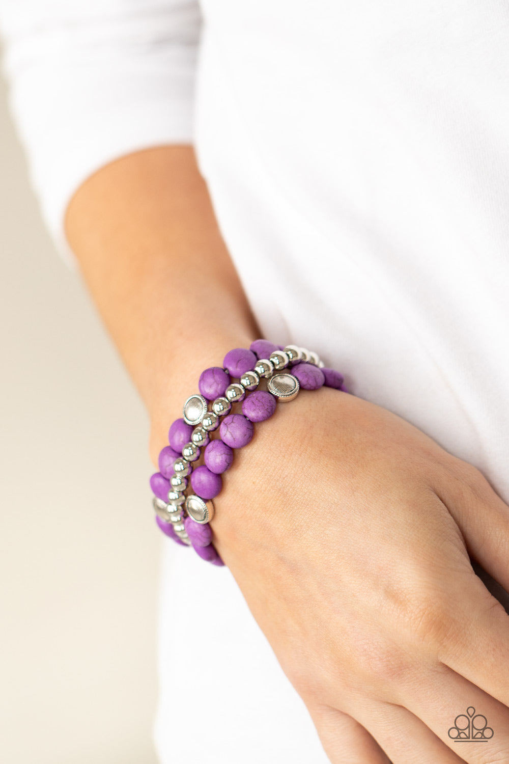 Desert Verbena - purple - Paparazzi bracelet