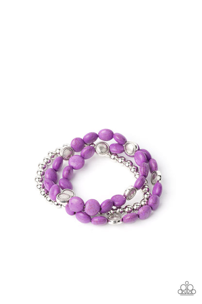 Desert Verbena - purple - Paparazzi bracelet