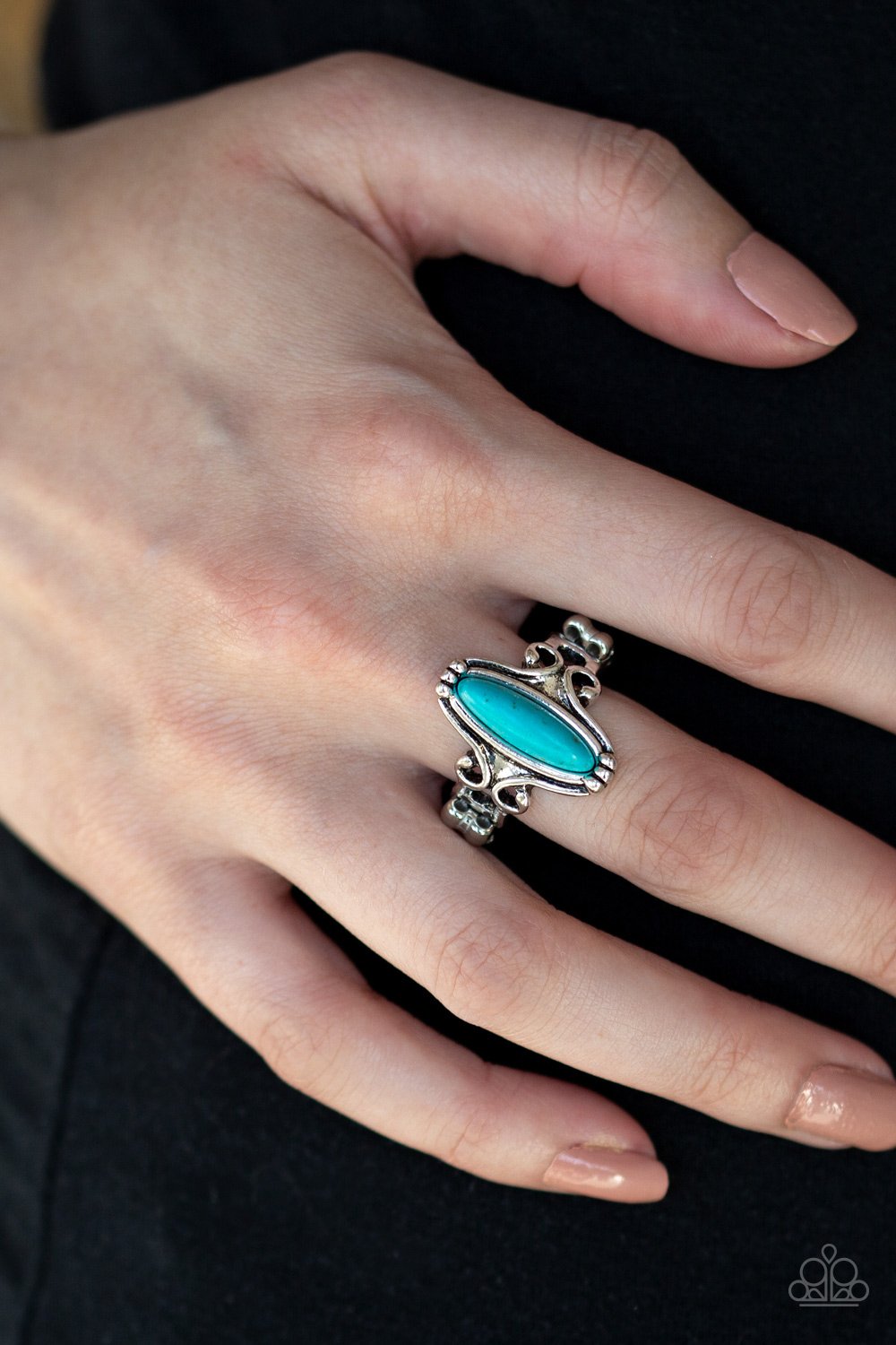 Desert Canyons-blue-Paparazzi ring