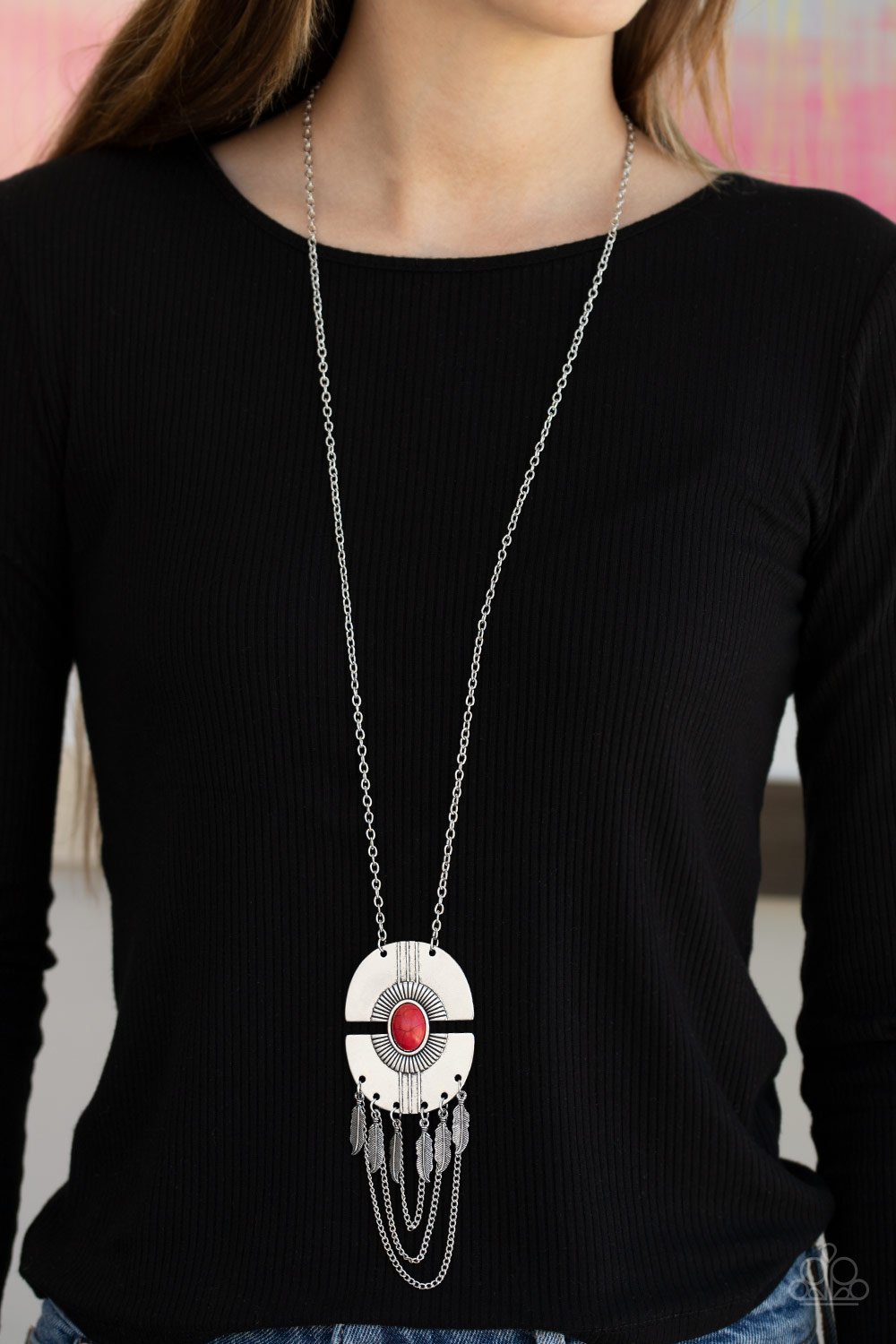 Desert Culture - red - Paparazzi necklace