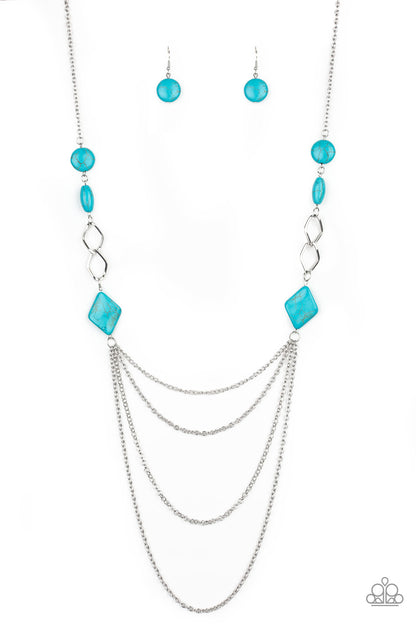 Desert Dawn - blue - Paparazzi necklace