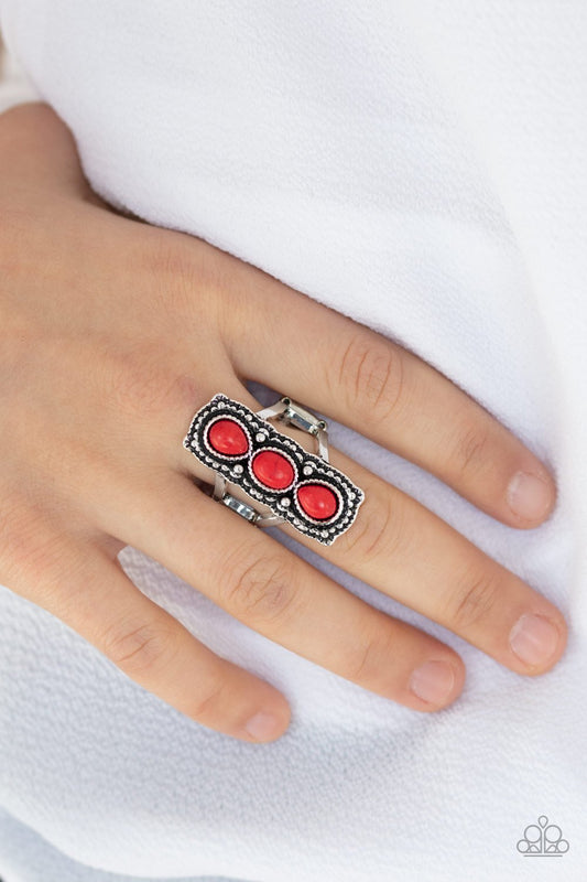 Desert Destiny-red-Paparazzi ring
