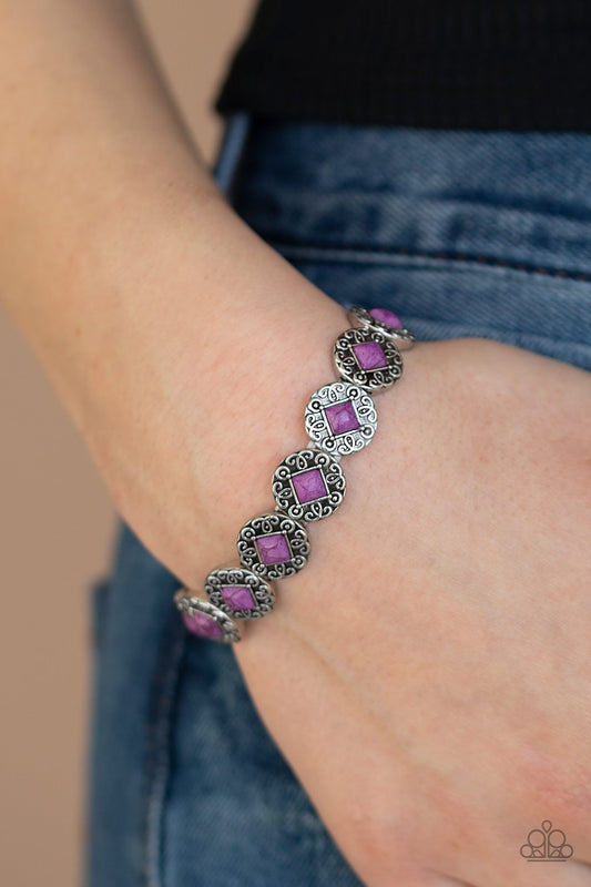 Desert Dilemma-purple-Paparazzi bracelet
