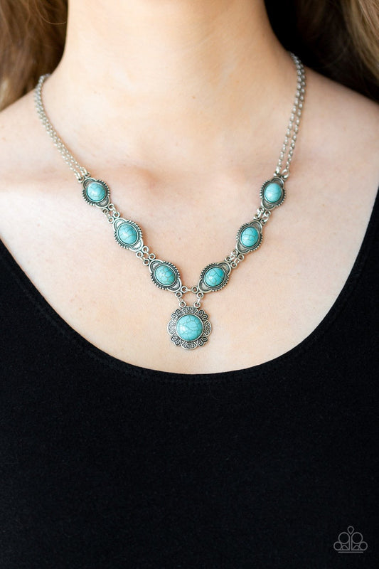 Desert Dreamin-blue-Paparazzi necklace